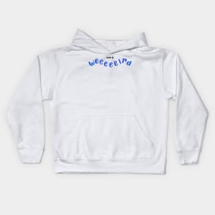 Keep it weird - blue Kids Hoodie